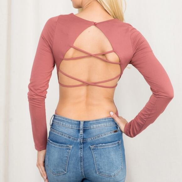 NWT Dusty Rose Bodysuit Size Large - Picture 1 of 6